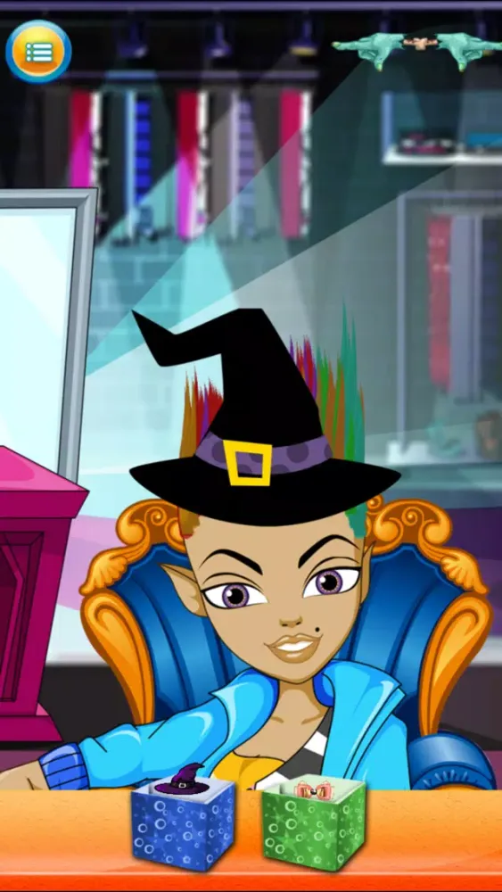 Tangkapan layar Kids New Halloween Hair Salon game for hair style makeover