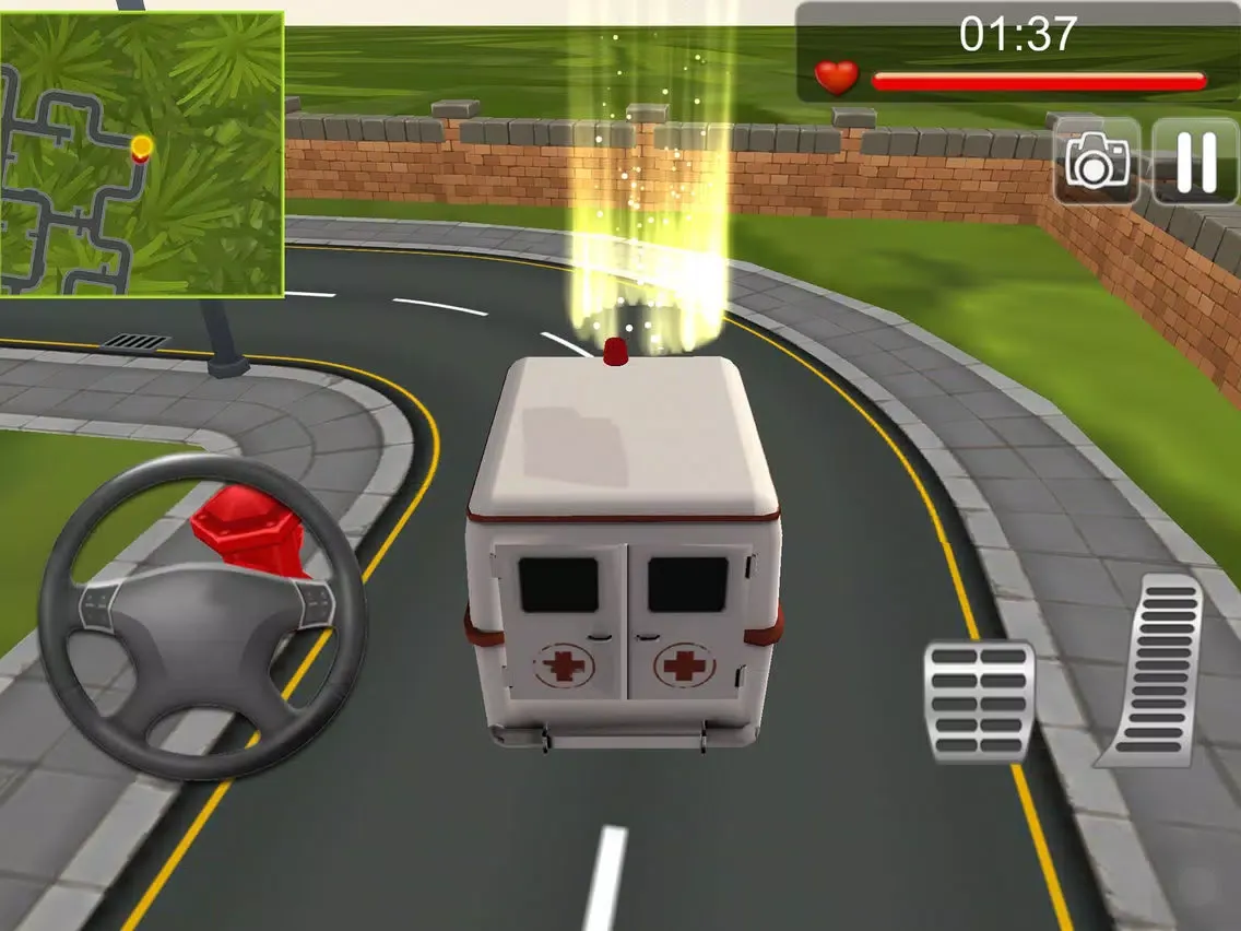 Capturas de pantalla de Kids Hospital and Emergency City Driving iPad 