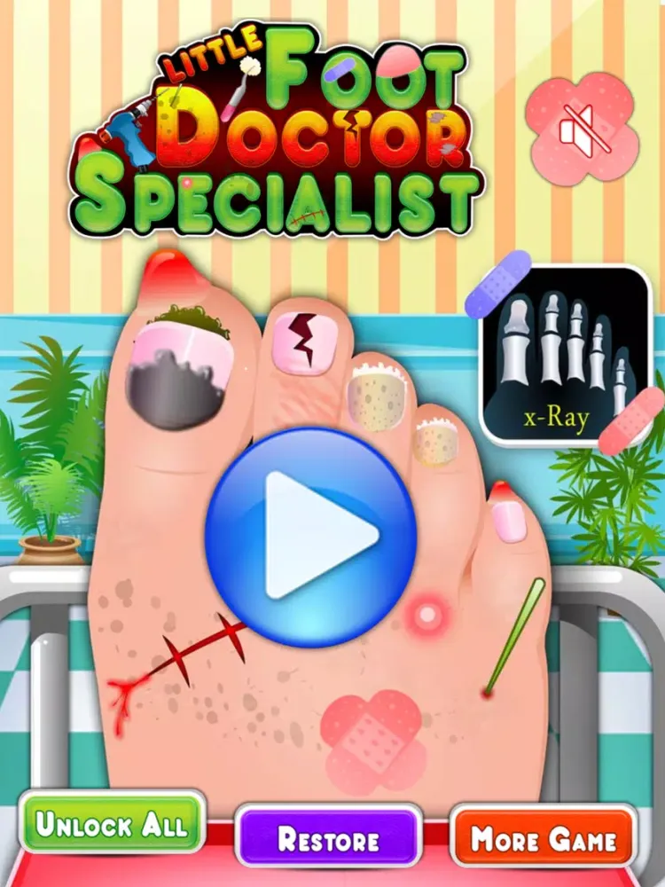 little Foot doctor specialist free kids games iPad  Screenshots