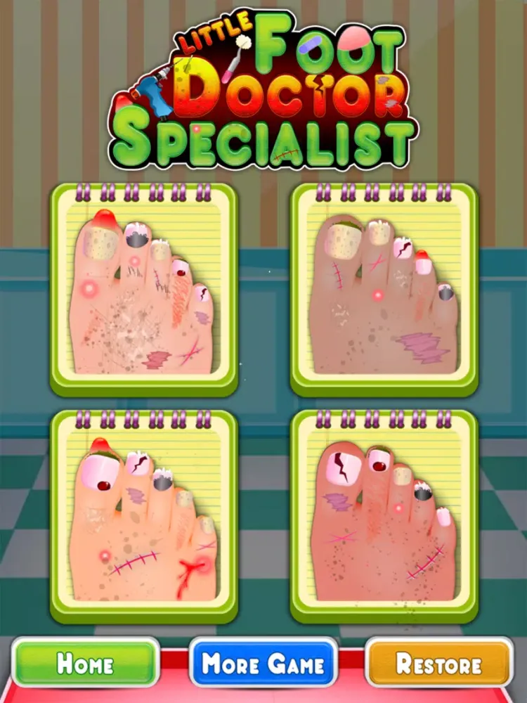 little Foot doctor specialist free kids games iPad  Screenshots