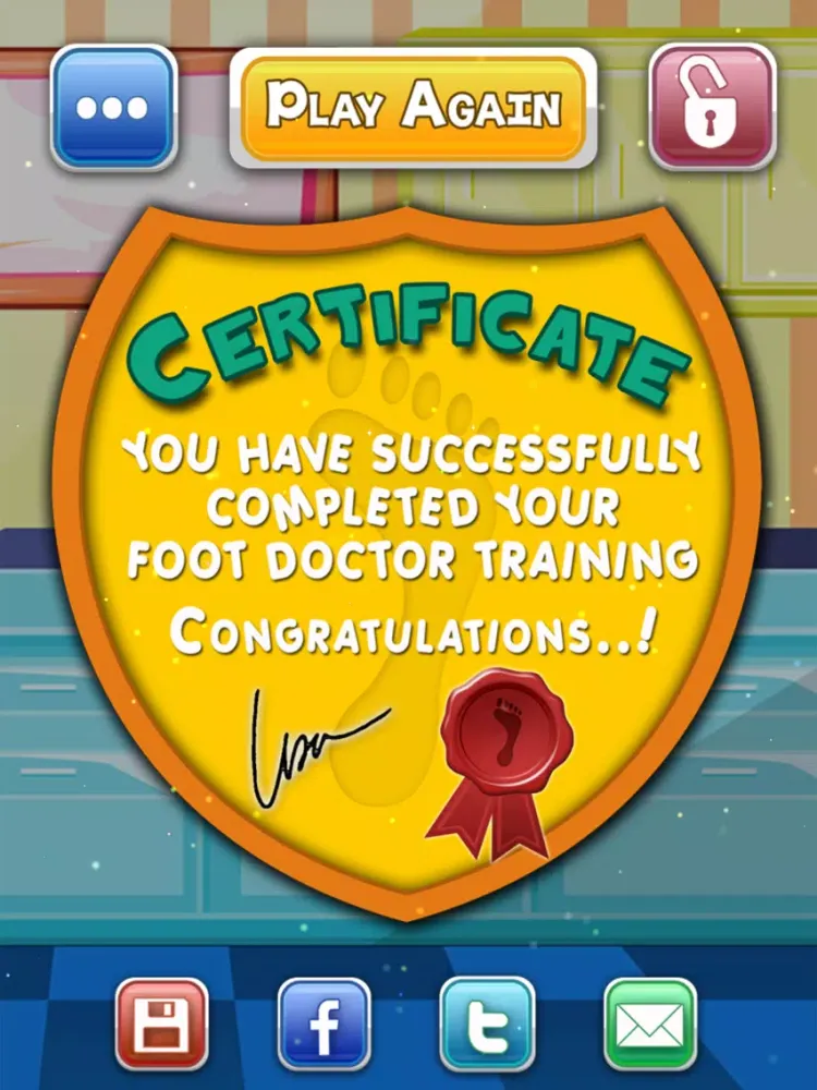 little Foot doctor specialist free kids games iPad  Screenshots