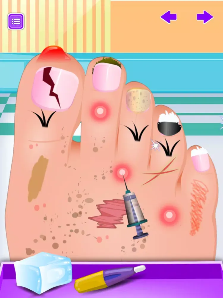 little Foot doctor specialist free kids games iPad  Screenshots
