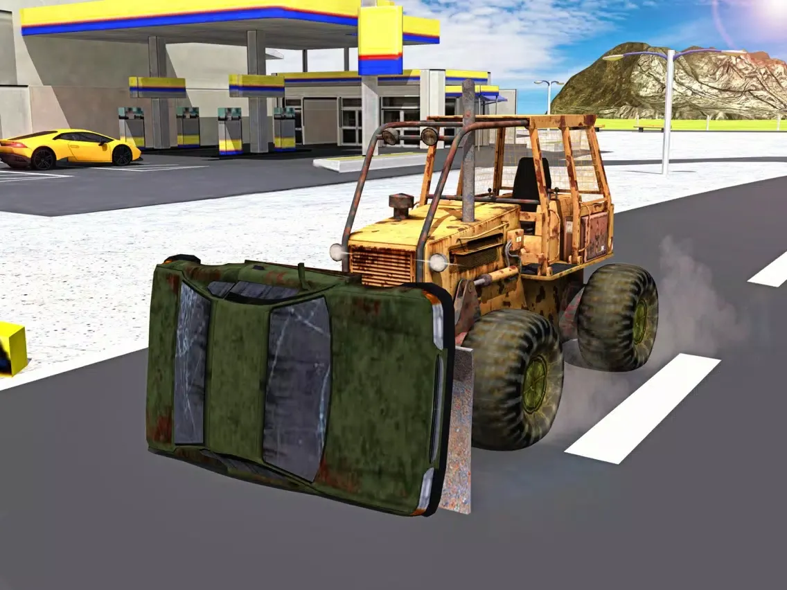 Messy city cleaner truck parking iPad  Screenshots