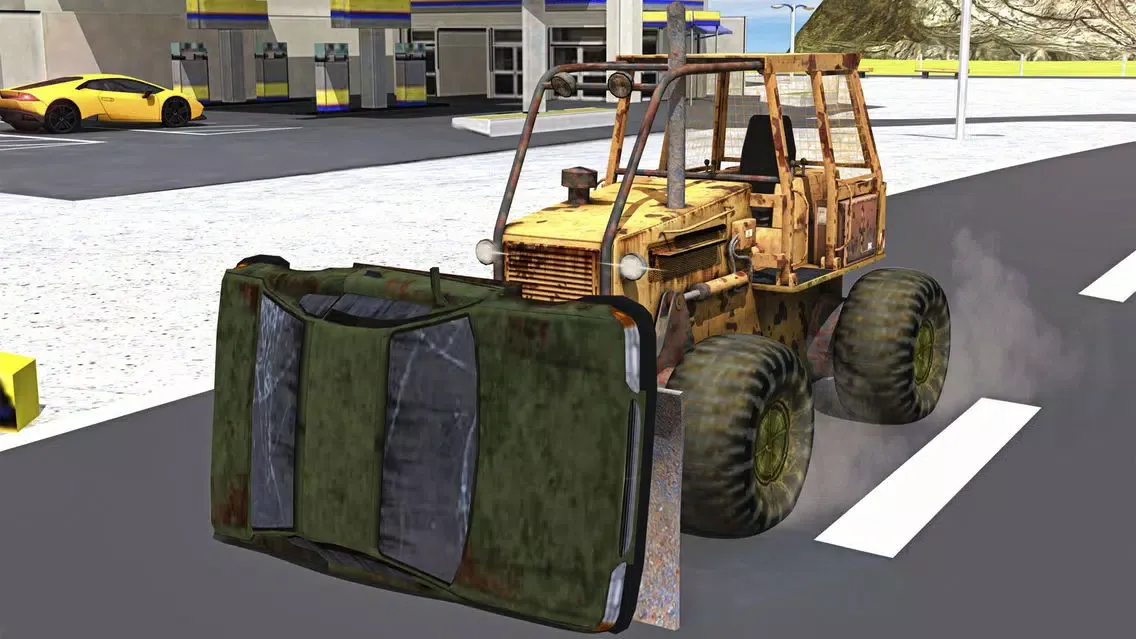 Messy city cleaner truck parking Screenshots