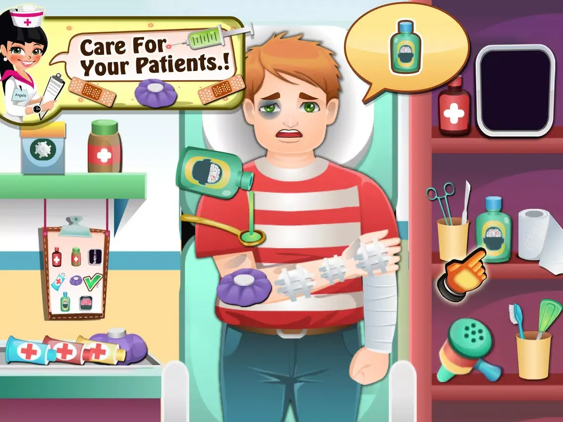 Capturas de tela do New Nurse Kids Care iPad 
