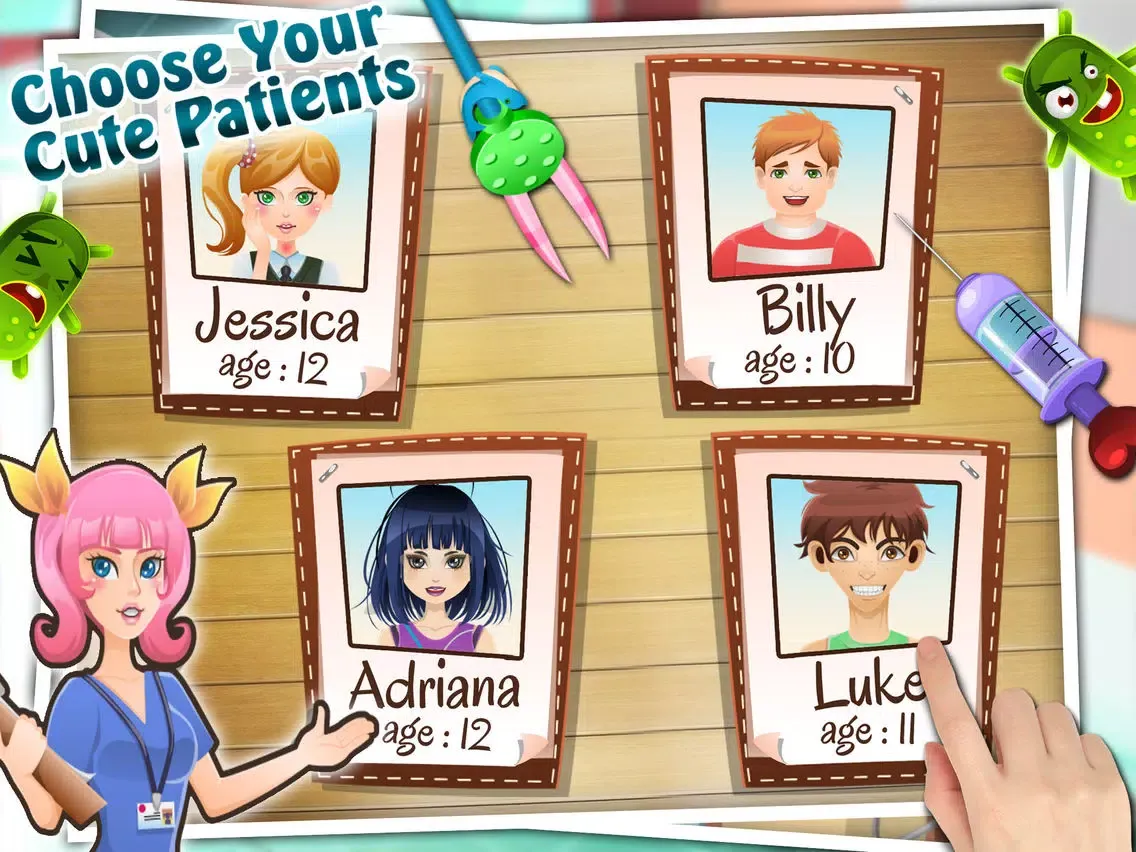 Capturas de tela do New Nurse Kids Care iPad 