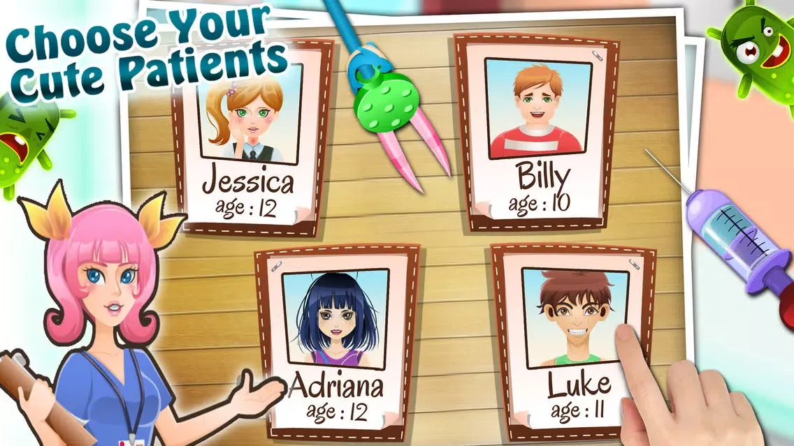 Capturas de tela do New Nurse Kids Care