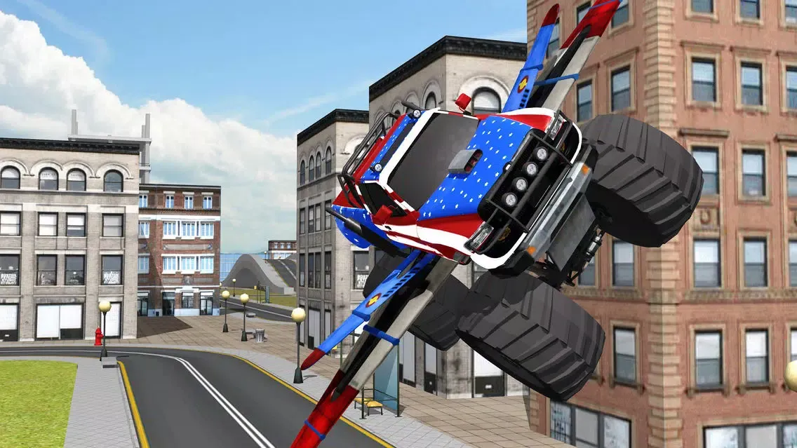 Off Road 4x4 Flying Monster Truck Real Racing স্ক্রিনশট