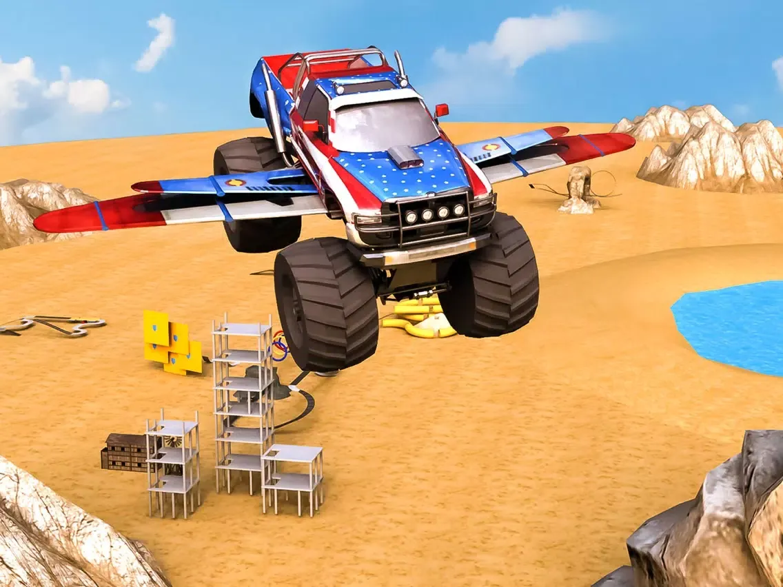 صور Realistic 3D Monster Truck Park Free Racing Game iPad 