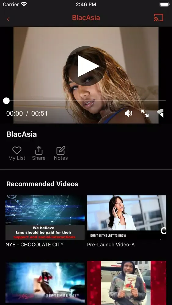Ảnh chụp màn hình của Black Entertainment Live