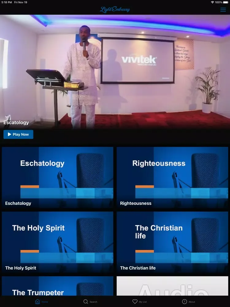 Light Embassy Church iPad  Ekran Görüntüleri