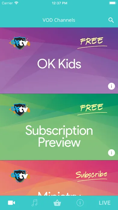 Tangkapan skrin OKTV  - A voice for children