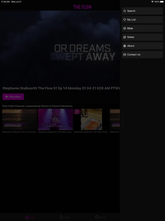 The Flow App iPad  Screenshots