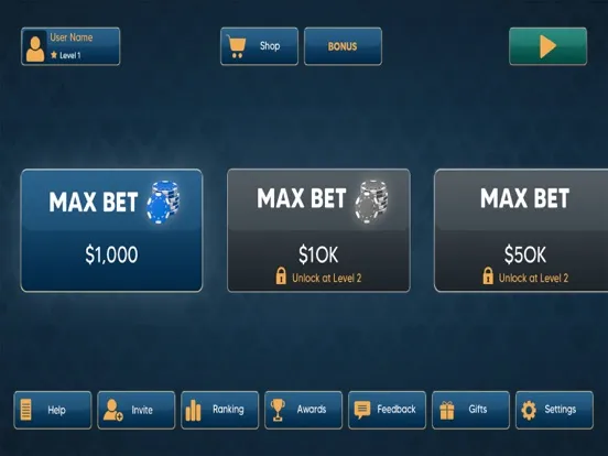 Screenshot di Let it Ride Poker Casino iPad 