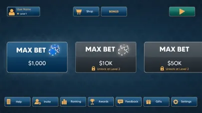 Screenshot di Let it Ride Poker Casino
