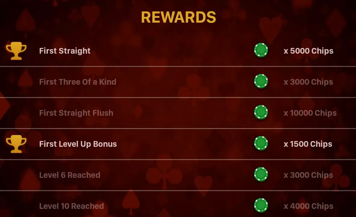 Captures d'écran de Three Card Poker