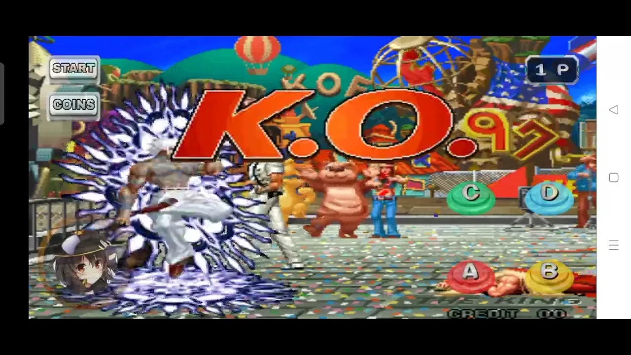 Tangkapan skrin KOF 97 MUGEN V4 PLUS 2021 MEGUMIN GAMING?