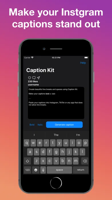 Caption Kit: Add Line Breaks 스크린샷