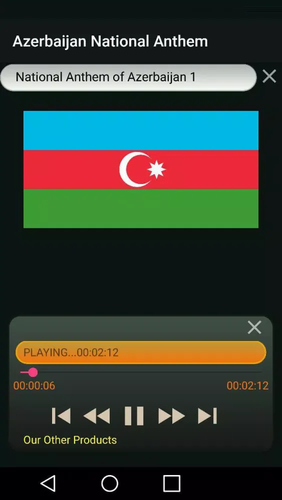 Capturas de pantalla de Azerbaijan National Anthem