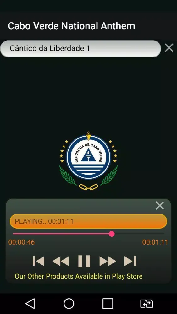 Capturas de pantalla de Cabo Verde National Anthem