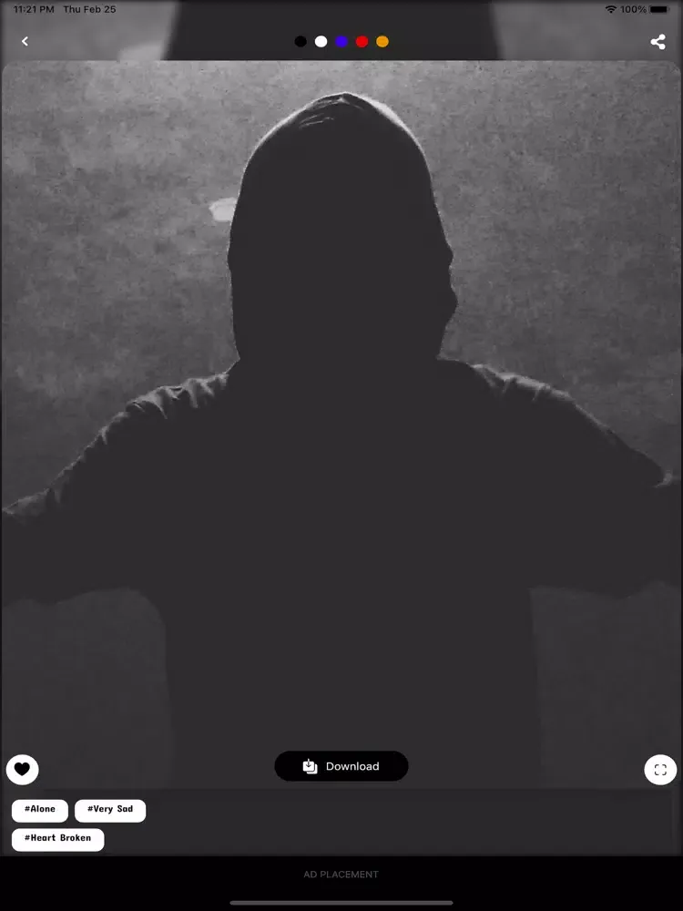 Screenshot di Unhappy wallpaper HD ! iPad 