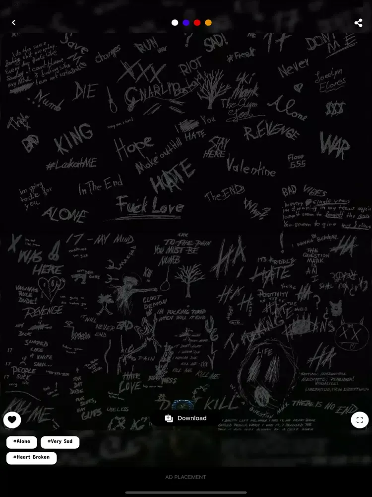 Screenshot di Unhappy wallpaper HD ! iPad 