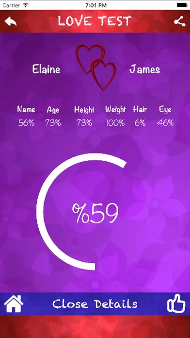 Love Test | calculate love سکرین شاٹس