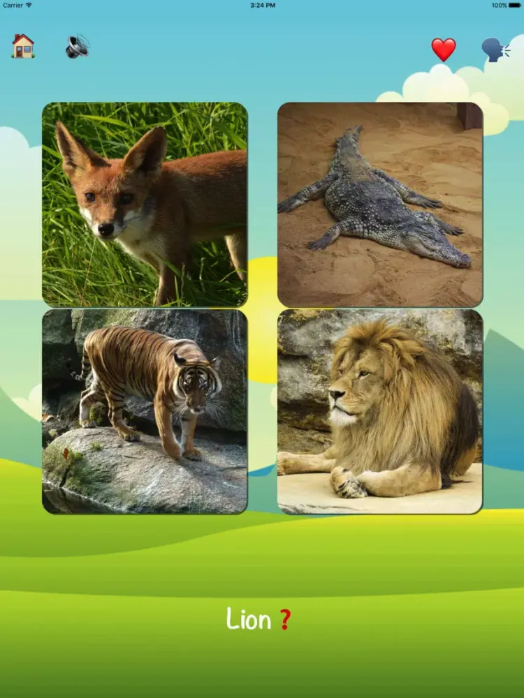 Ảnh chụp màn hình của Learning Animals | with voice and game for kids iPad 