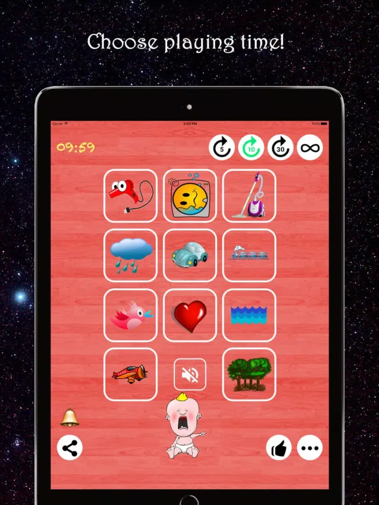 Calming Sounds For Crying Babies iPad 应用截图