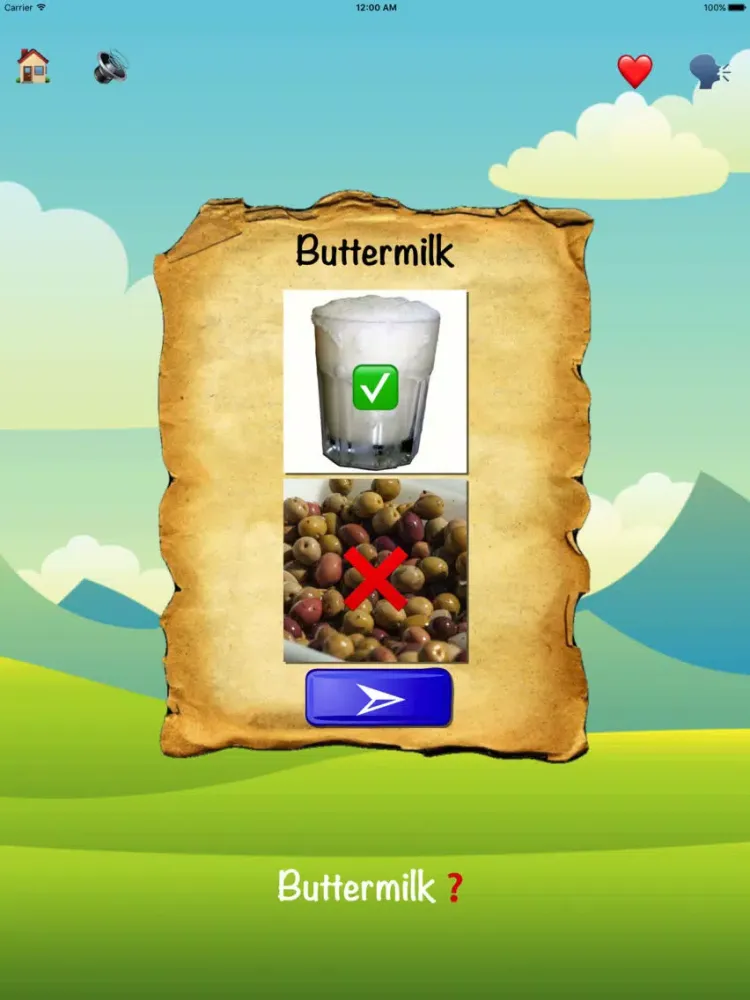 Learning Foods and Drinks | with voice and game iPad  Ekran Görüntüleri