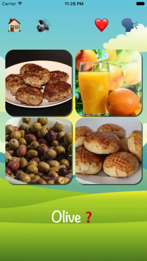Learning Foods and Drinks | with voice and game Ekran Görüntüleri