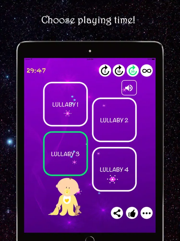 Capturas de pantalla de Lullaby for Babies | PREMIUM iPad 