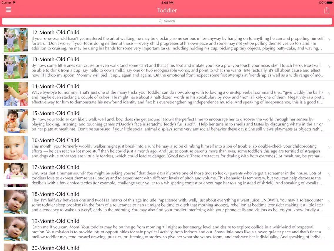 Toddler Development|your guide iPad 应用截图