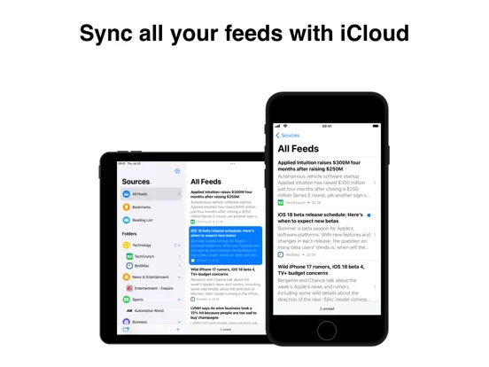 RSS Reader - Atlas iPad  स्क्रीनशॉट