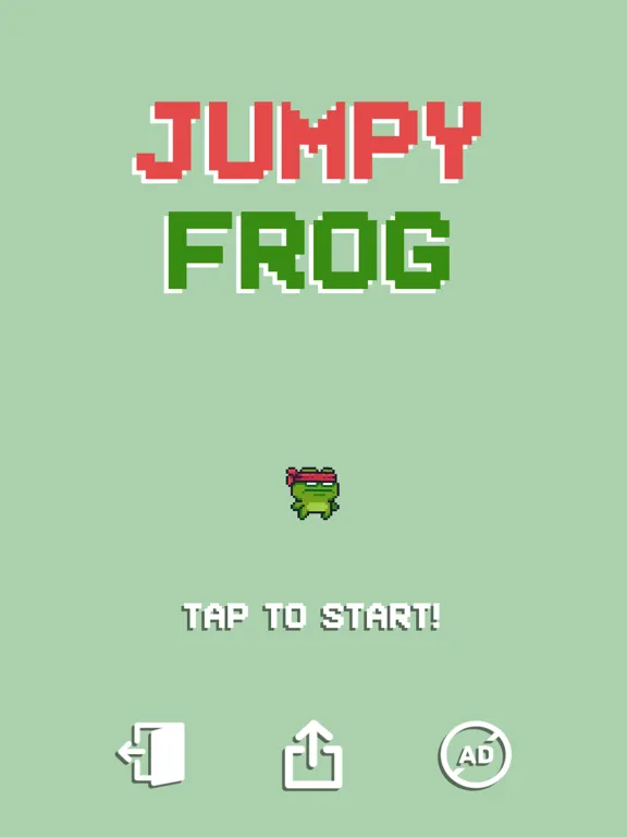 Capturas de tela do Jumpy Frog, Legacy iPad 