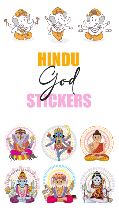 Ảnh chụp màn hình của Hindu God Stickers