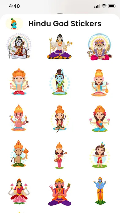 Hindu God Stickers स्क्रीनशॉट