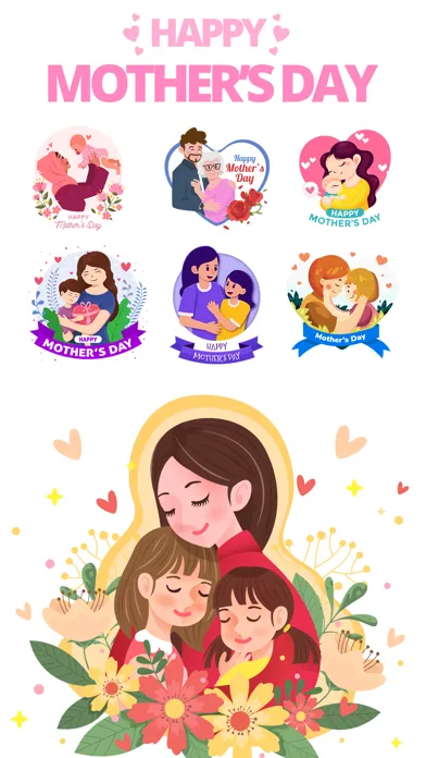 Tangkapan layar Mother's Day Wishes & Stickers