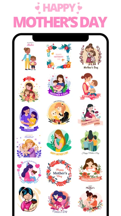 Tangkapan layar Mother's Day Wishes & Stickers