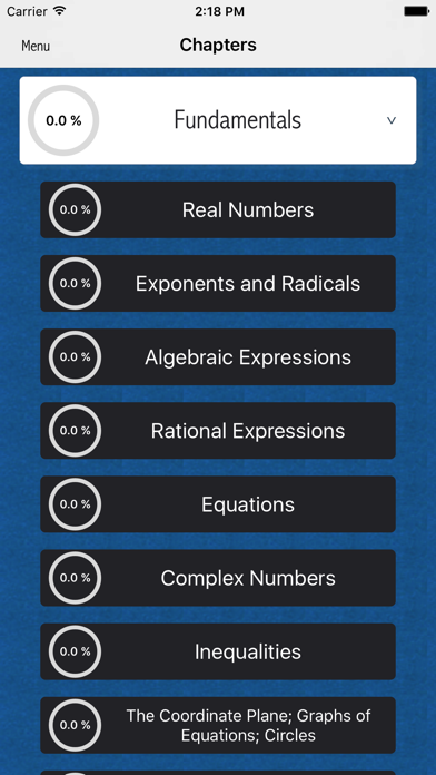Zrzuty ekranu PreCalculus - حسبان تمهيدي
