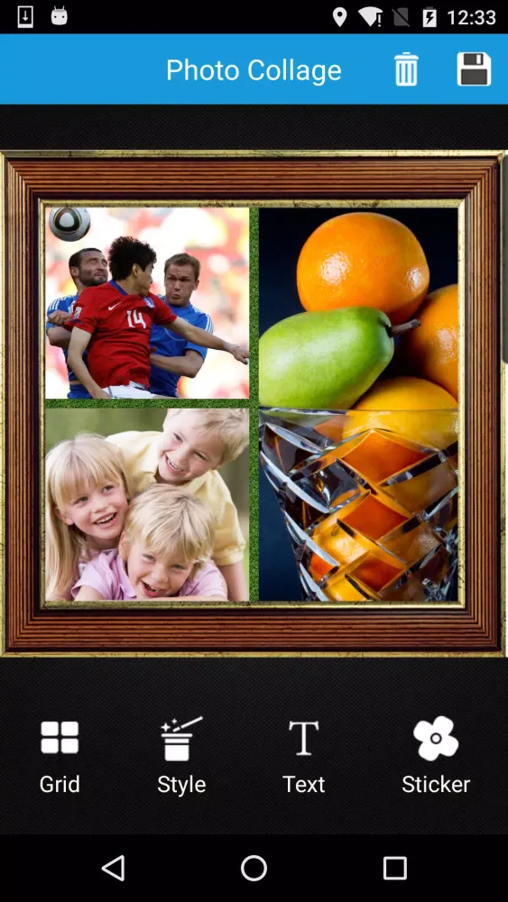Ảnh chụp màn hình của Photo Collage Editor