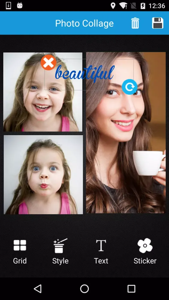 Ảnh chụp màn hình của Photo Collage Editor