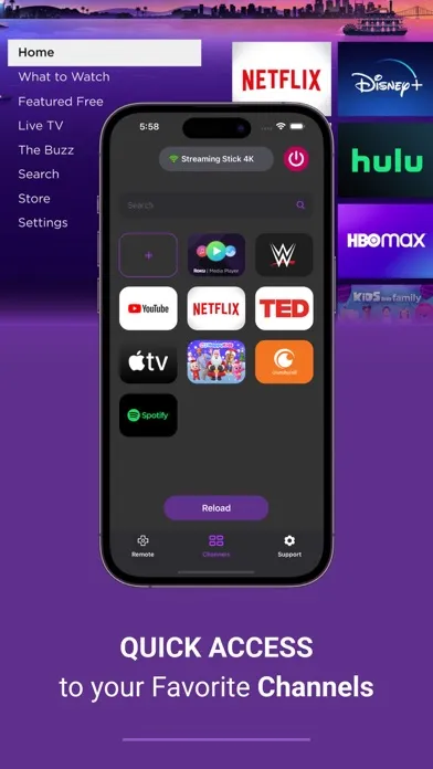 تصاویر Ruku Tv remote onn control tcl