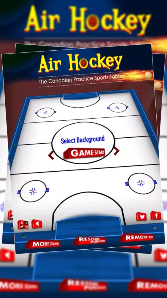 Air Hockey : The Canadian Practice Sports Table - Free スクリーンショット