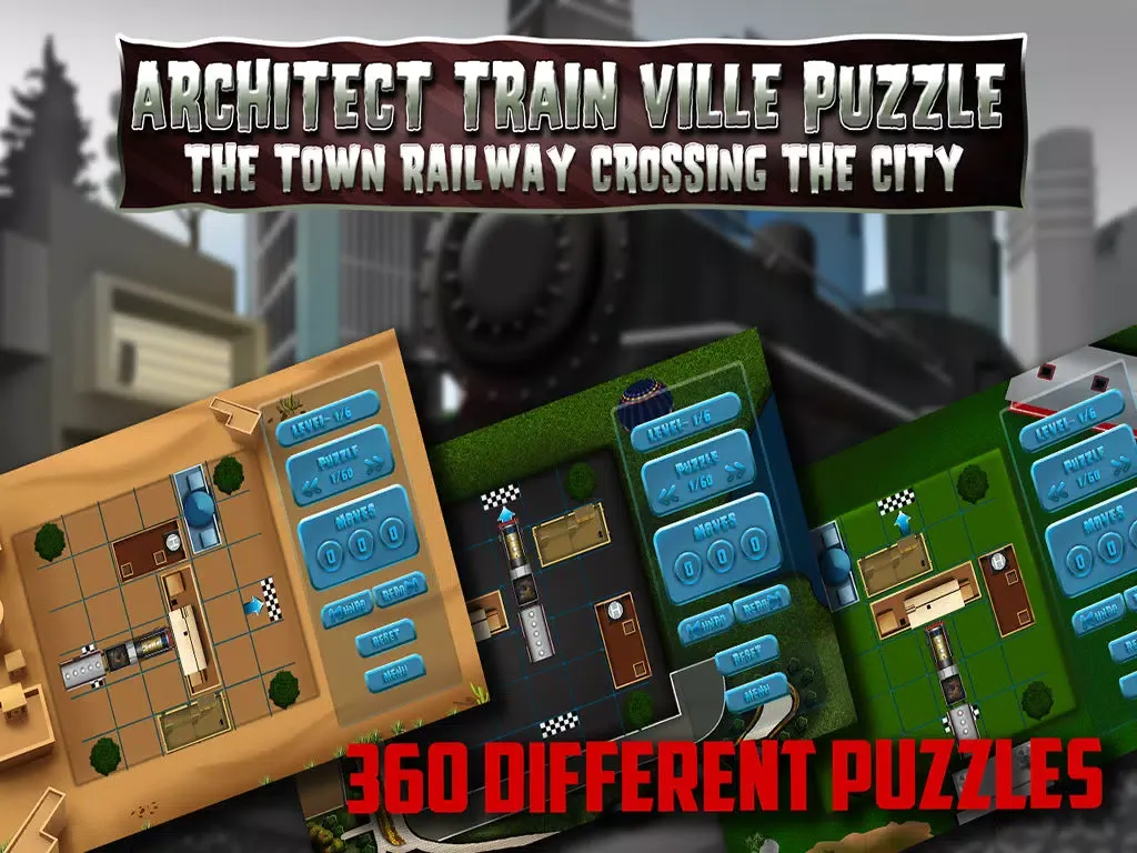 Capturas de tela do Architect Train Ville Puzzle : The Town Railway Crossing the City - Free iPad 