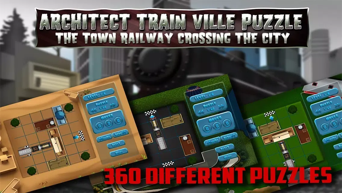 Capturas de tela do Architect Train Ville Puzzle : The Town Railway Crossing the City - Free