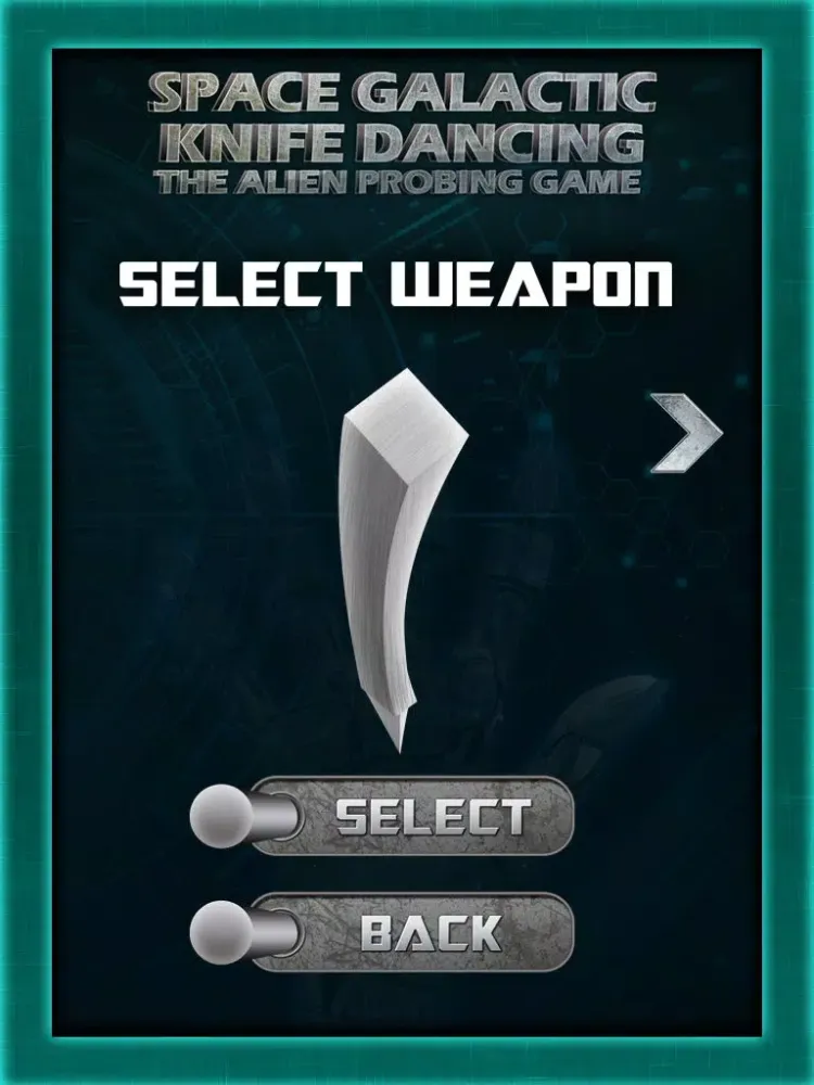 صور Space Galactic Knife Dancing : The alien probing game - Free iPad 
