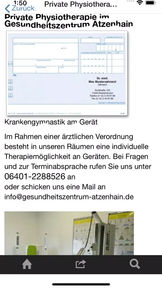 Gesundheitszentrum Atzenhain Ekran Görüntüleri