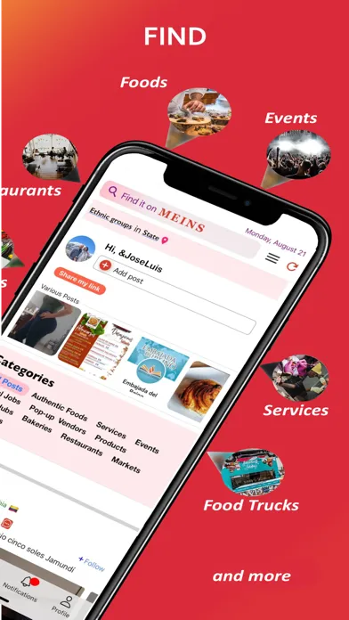 Tangkapan skrin MEINS:  Your local network