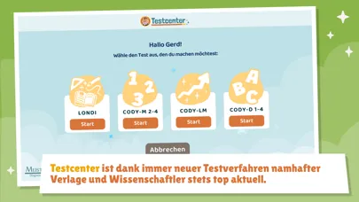 Tangkapan layar Testcenter - Diagnose meistern